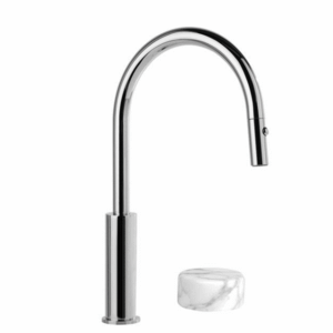 Brodware - Halo - 1.9507.94.6.01 - Pullout Kitchen Set with Marble Handle - Chrome