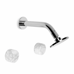 Brodware - Halo - 1.9510.03.6.01 - Shower Set with Marble Handle - Chrome