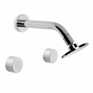 Brodware - Halo - 1.9510.03.9.01 - Shower Set with Pleat Handle - Chrome