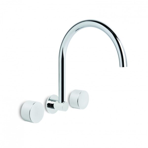 Brodware - Halo - 1.9528.00.2.01 - Wall Set with Metal Handle - Chrome