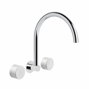 Brodware - Halo - 1.9528.50.9.01 - Wall Set with Pleat Handle - Chrome