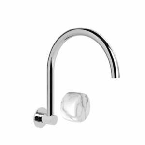 Brodware - Halo - 1.9528.94.6.01 - Wall Mixer Set with Marble Handle - Chrome