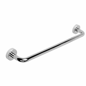 Brodware - Halo - 1.9555.60.9.01 - Single Towel Rail 600mm with Pleat Trim - Chrome