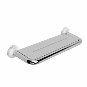 Brodware - Halo - 1.9559.02.6.01 - Metal Shelf with Marble Trim 350mm - Chrome
