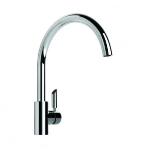 Brodware - City Plus - 1.9708.01.3.01 - Kitchen Mixer Single Lever with Large Swivel Spout - Wels 5 Star Flow Rate 6L/min - Chrome