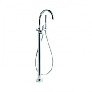 Brodware - City Plus - 1.9708.08.3.01 - Bath/Hand Shower Diverter Set Floor Mount - Wels 3 Star Flow Rate 9L/min - Chrome