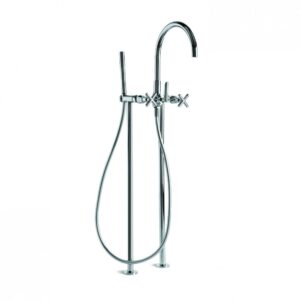 Brodware - City Plus - 1.9722.00.2.01 - Bath/Hand Shower Diverter Set with Stand Pipes - Wels 3 Star Flow Rate 9L/min - Chrome