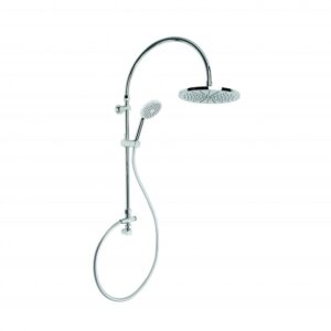 Brodware - City Plus - 1.9723.03.0.01 - Overhead Shower with Single Function Hand Shower, Diverter and 225mm Rose - Wels 3 Star Flow Rate 9L/min - Chrome