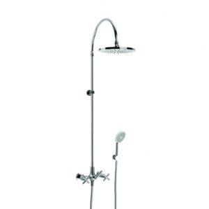 Brodware - City Plus - 1.9725.03.2.01 - Shower Diverter Set with 225mm Rose and Single Function Hand Shower - Wels 3 Star Flow Rate 9L/min - Chrome