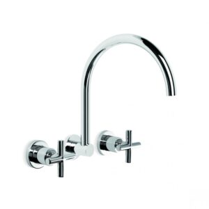 Brodware - City Plus - 1.9728.00.2.01 - Wall Set with Swivel Spout - Chrome