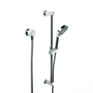 Brodware - Manhattan - 1.9134.03.0.01 - Handshower Slider Set with Single Function Handshower - Wels 3 Star Flow Rate 9L/min - Chrome