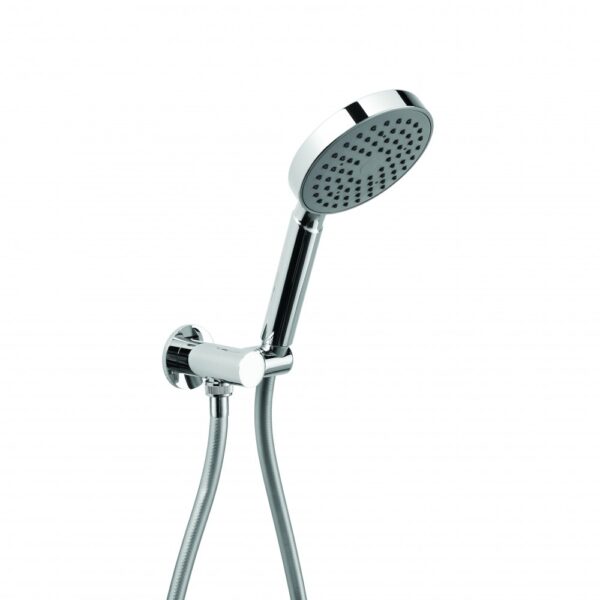 Brodware - City Plus - 1.9743.03.0.01 - Single Function Hand Shower with Hose and Adjustable Wall Holder - Wels 3 Star Flow Rate 9L/min - Chrome
