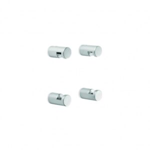 Brodware - City Plus - 1.9765.00.0.01 - Mirror Glass Brackets - Chrome