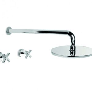 Brodware - City Que - 1.9811.00.2.01 - Shower Set with 225mm Rose - Wels 3 Star Flow Rate 9L/min - Chrome
