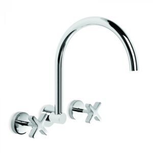 Brodware - City Que - 1.9828.00.2.01 - Wall Set with Swivel Spout - Chrome