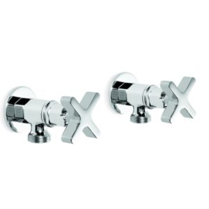 Brodware - City Que - 1.9844.00.2.01 - Washing Machine Taps, Pair - Chrome