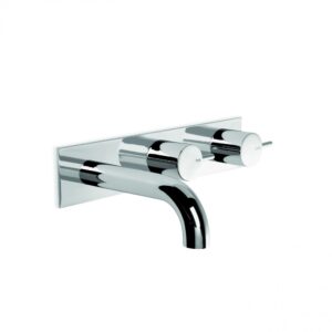 Brodware - City Stik - 1.9905.02.3.01 - Wall Set with 150mm Spout, Backplate - Chrome
