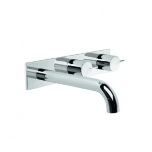 Brodware - City Stik - 1.9906.02.3.01 - Wall Set with 200mm Spout, Backplate - Chrome