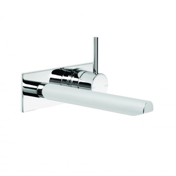 Brodware - City Stik - 1.9906.15.0.01 - Wall Set with 210mm Straight Spout, Backplate - Chrome