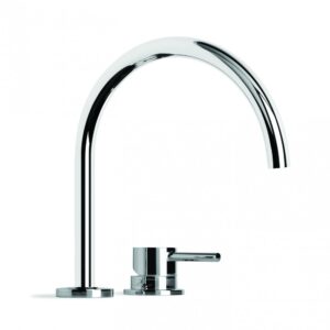 Brodware - City Stik - 1.9907.06.0.01 - Bath Set with Hob Mounted Mixer - Chrome