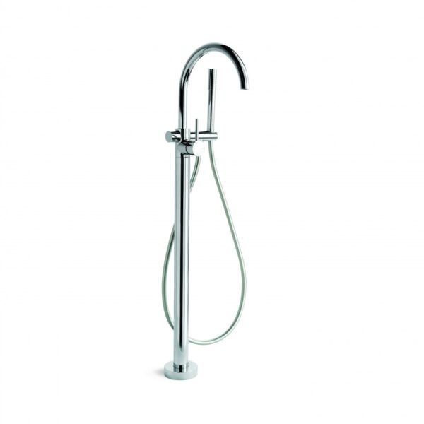 Brodware - City Stik - 1.9908.08.0.01 - Bath/Hand Shower Diverter Set Floor Mount - Wels 3 Star Flow Rate 9L/min - Chrome