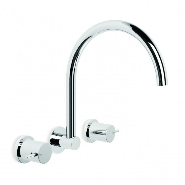 Brodware - City Stik - 1.9928.00.3.01 - Wall Set with Swivel Spout - Chrome