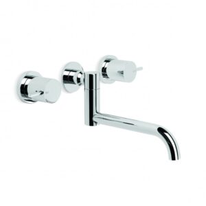 Brodware - City Stik - 1.9929.00.3.01 - Wall Set with 210mm Double Swivel Spout - Chrome