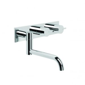 Brodware - City Stik - 1.9929.02.3.01 - Wall Set with 210mm Swivel Spout, Backplate - Chrome