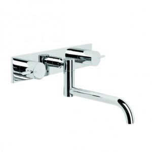 Brodware - City Stik - 1.9929.03.3.01 - Wall Set with 210mm Swivel Spout, Backplate - Chrome