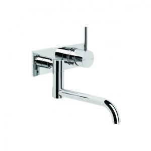 Brodware -  City Stik - 1.9929.05.0.01 - Wall Set with 210mm Swivel Spout, Mixer and Backplate - Chrome