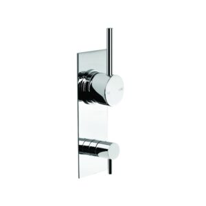 Brodware - City Stik - 1.9948.06.0.01 - Shower/Bath Diverter Mixer with Rectangular Backplate - Chrome