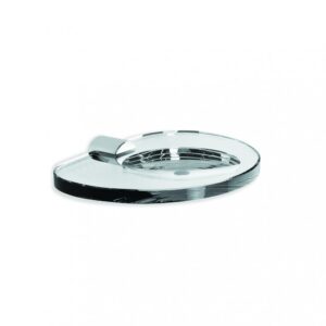 Brodware - City Stik - 1.9952.00.0.01 - Glass Soap Dish - Chrome