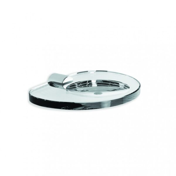 Brodware - City Stik - 1.9952.00.0.01 - Glass Soap Dish - Chrome