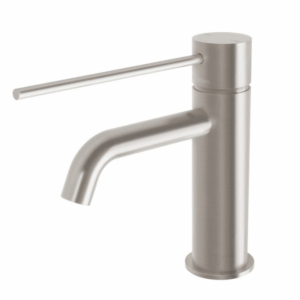 Phoenix - Vivid Slimline - 114-7701-40 - Basin Mixer Curved Outlet with Extended Lever - Brushed Nickel