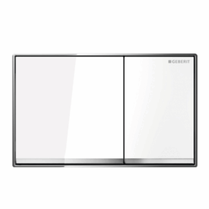Geberit - Sigma - 115.640.SI.1 - Sigma60 Dual Flush Button - White Glass