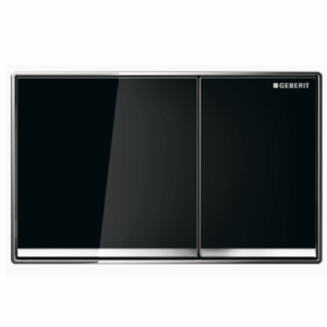 Geberit - Sigma - 115.640.SJ.1 - Sigma60 Dual Flush Button - Black Glass