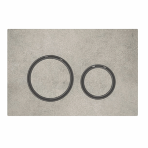 Geberit - Sigma - 115.651.JV.1 - Sigma21 Dual Flush Button - Concrete Look with Black Chrome Trim