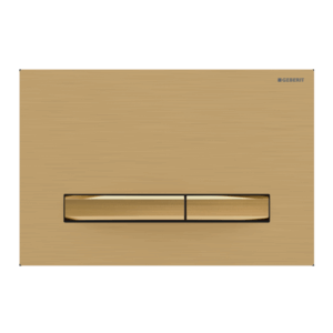 Geberit - Sigma - 115.672.QF.2 - Sigma50 Dual Flush Button - Brass Brushed