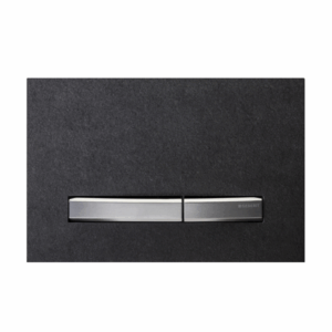 Geberit - Sigma - 115.788.JM.2 - Sigma50 Dual Flush Button - Slate with Brushed Chrome Buttons
