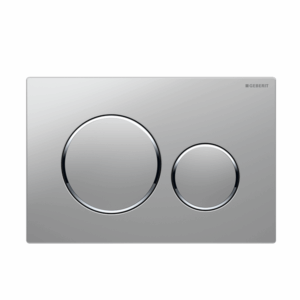Geberit - Sigma - 115.882.JQ.1 - Sigma20 Dual Flush Button - Matte Chrome Plate with Chrome Trim