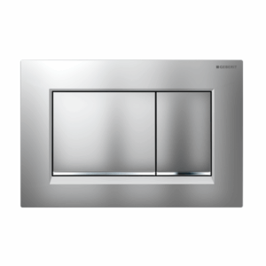 Geberit - Sigma - 115.883.JQ.1 - Sigma30 Dual Flush Button - Matte Chrome Plate with Chrome Trim