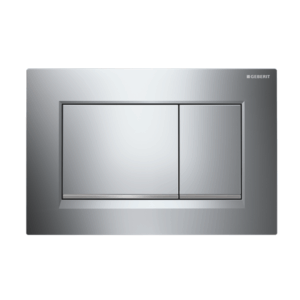 Geberit - Sigma - 115.883.KH.1 - Sigma30 Dual Flush Button - Chrome Plate with Matt Trim