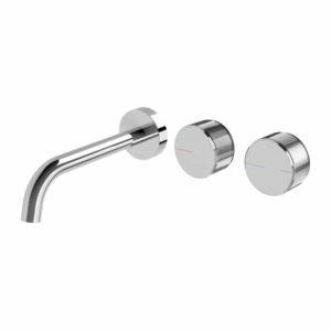 Phoenix - Axia - 117-1125-00 - Wall Basin / Bath Curved Outlet Hostess Set 180mm - Chrome