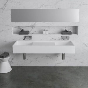 Omvivo - CDesign - CDVSS1330DBL - 1330 Double Wall Hung Basin