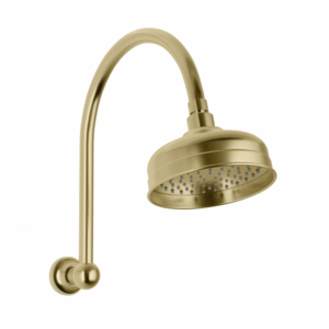 Phoenix - Cromford - 134-5300-12 - High-Rise Shower Arm and Rose - Brushed Gold