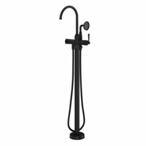 Phoenix - Cromford - 134-7451-10 - Floor Mounted Bath Mixer with Hand Shower - Matte Black