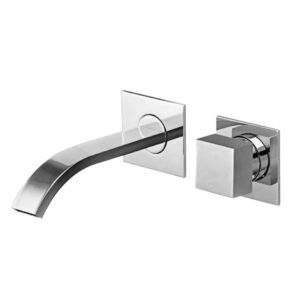 Parisi - Quadro - QQ.01-2QF165.LT - Wall Mixer with Curved Spout 165mm
