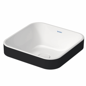 Duravit - Happy D.2 Plus - 2359406100 - Countertop Washbowl 400mm - White/Anthracite Matte
