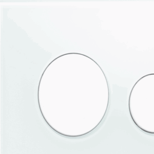 TECE - 9.240.650 - TECEloop - Glass Flush Button - White Glass/White Buttons
