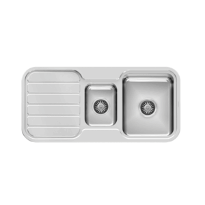 Phoenix - 1000 Series - 300-4301-50 - 1 and 1/3 Bowl Sink - Stainless Steel